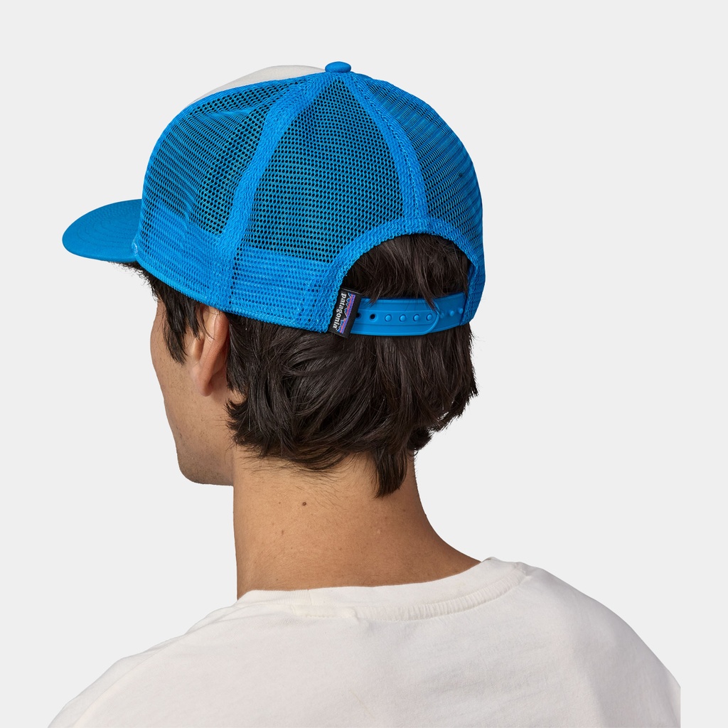 P-6 Logo Trucker Hat White w/Vessel Blue