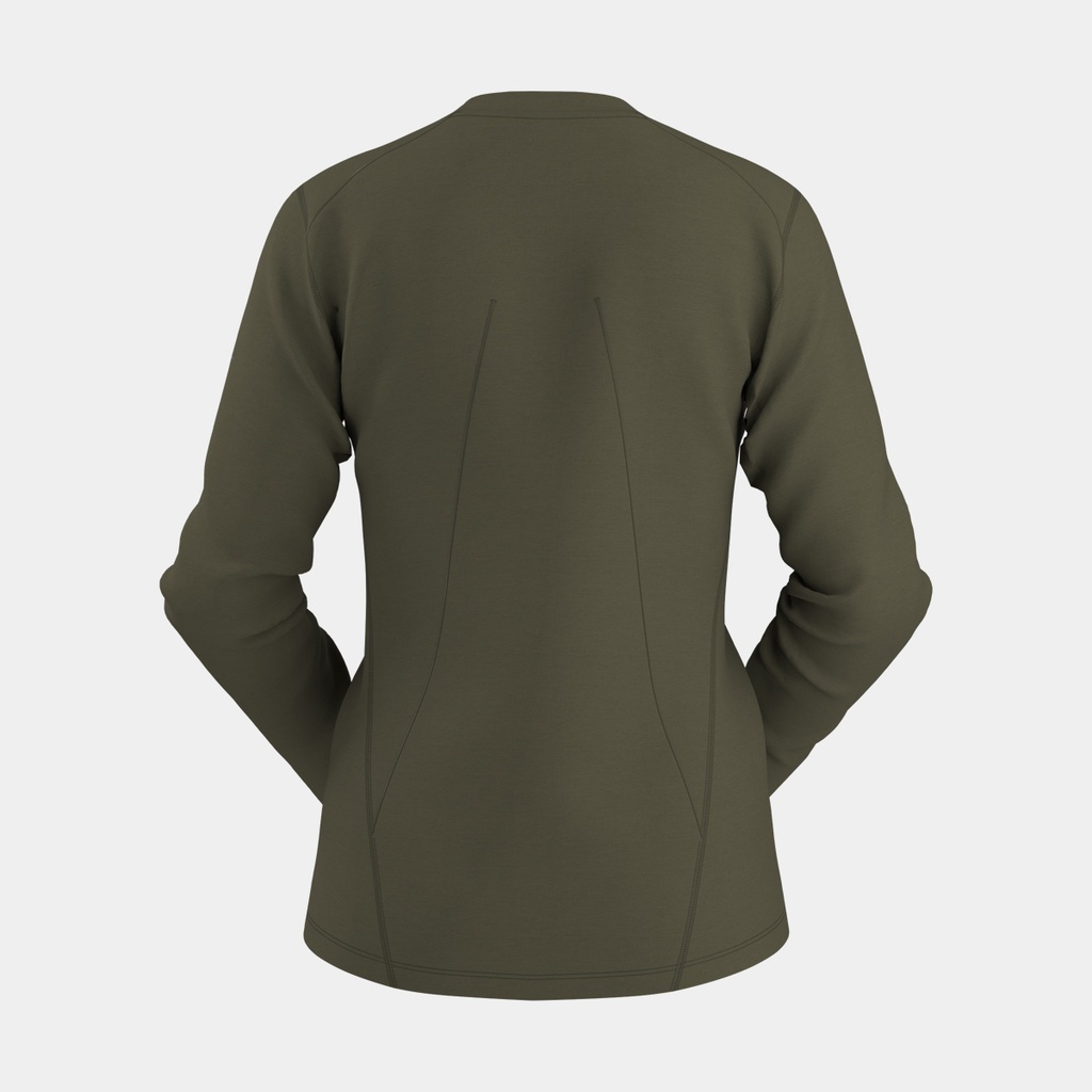 Taema Thermal Crew Long Sleeves Women Tatsu Heather