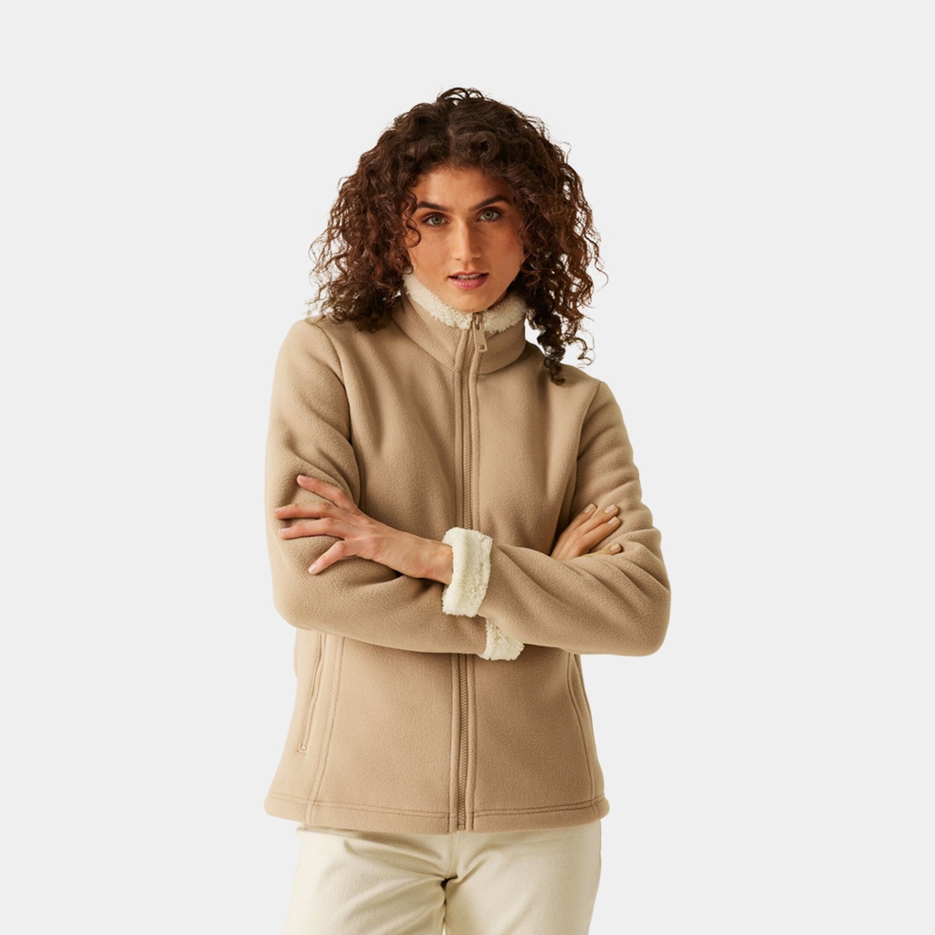 Brandall Fleece Women Warm Taupe Light Vanilla