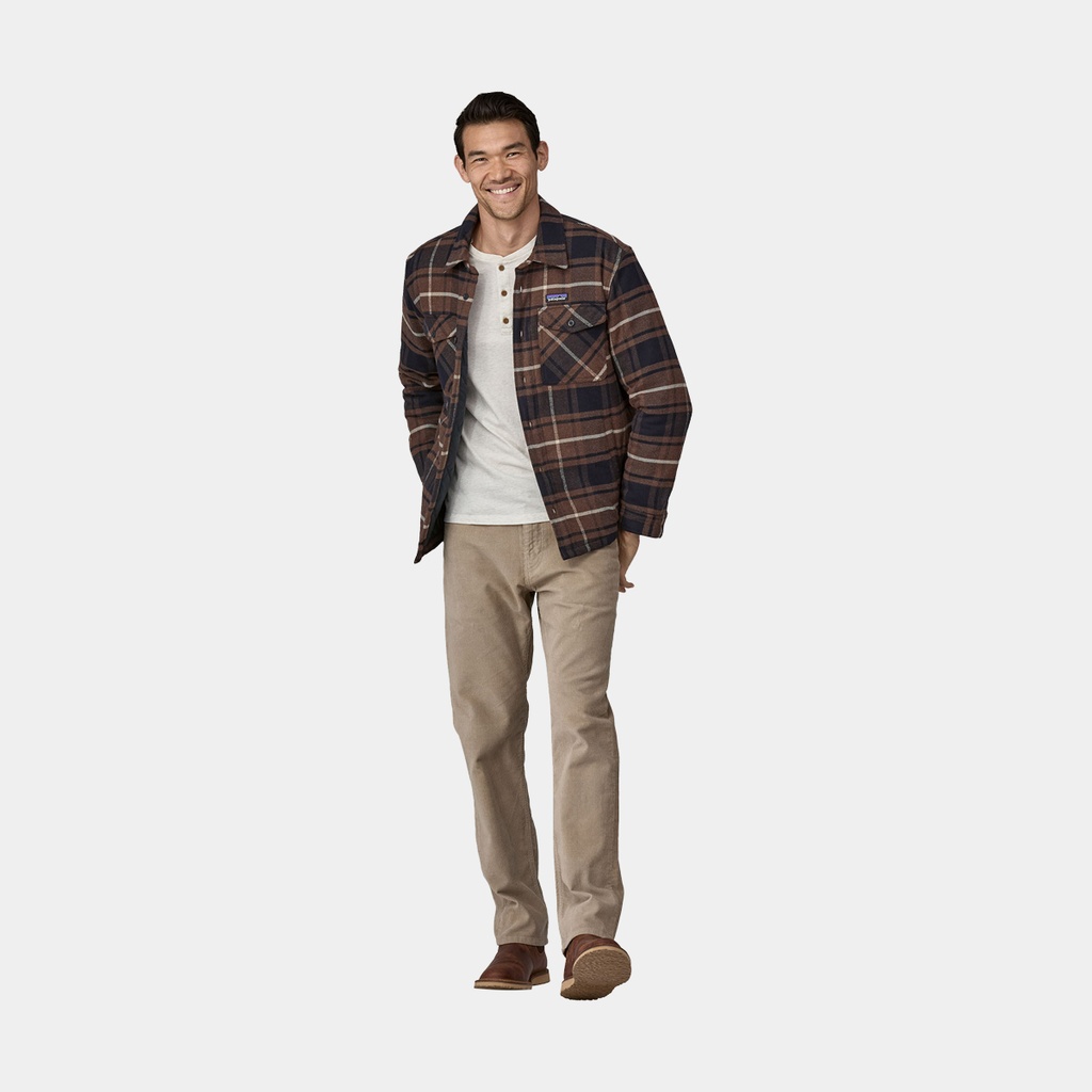 Lightweight Insulated Fjord Flannel Shirt Outdoor: Molasses Brown