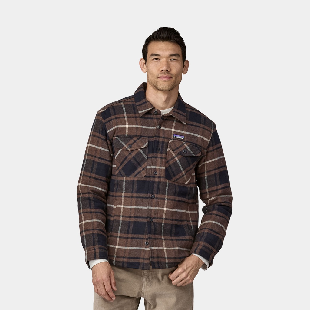 Lightweight Insulated Fjord Flannel Shirt Outdoor: Molasses Brown