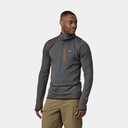 R1 Fleece Pullover Hoody Forge Grey w/Endless Blue