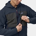 R1 Fleece Pullover Hoody Forge Grey w/Endless Blue