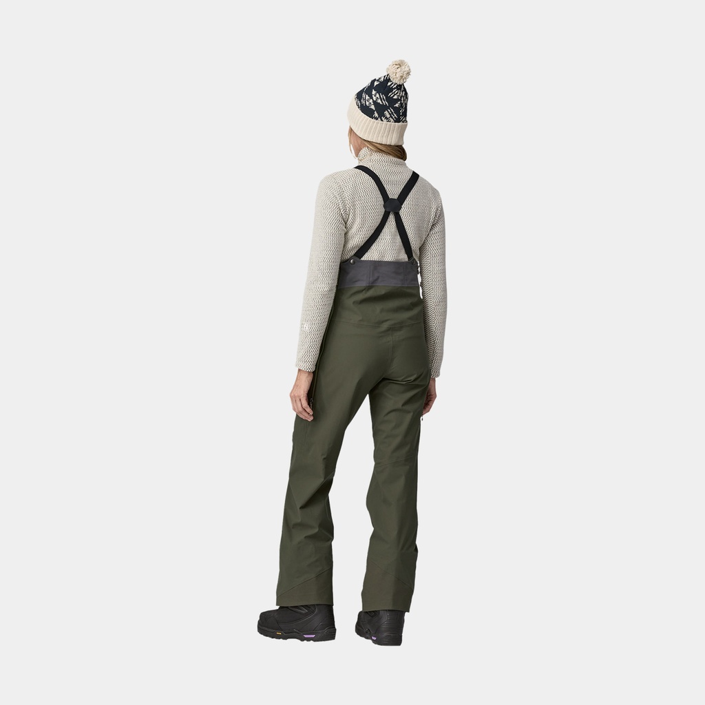 Snowdrifter Bibs Women Pine Needle Green