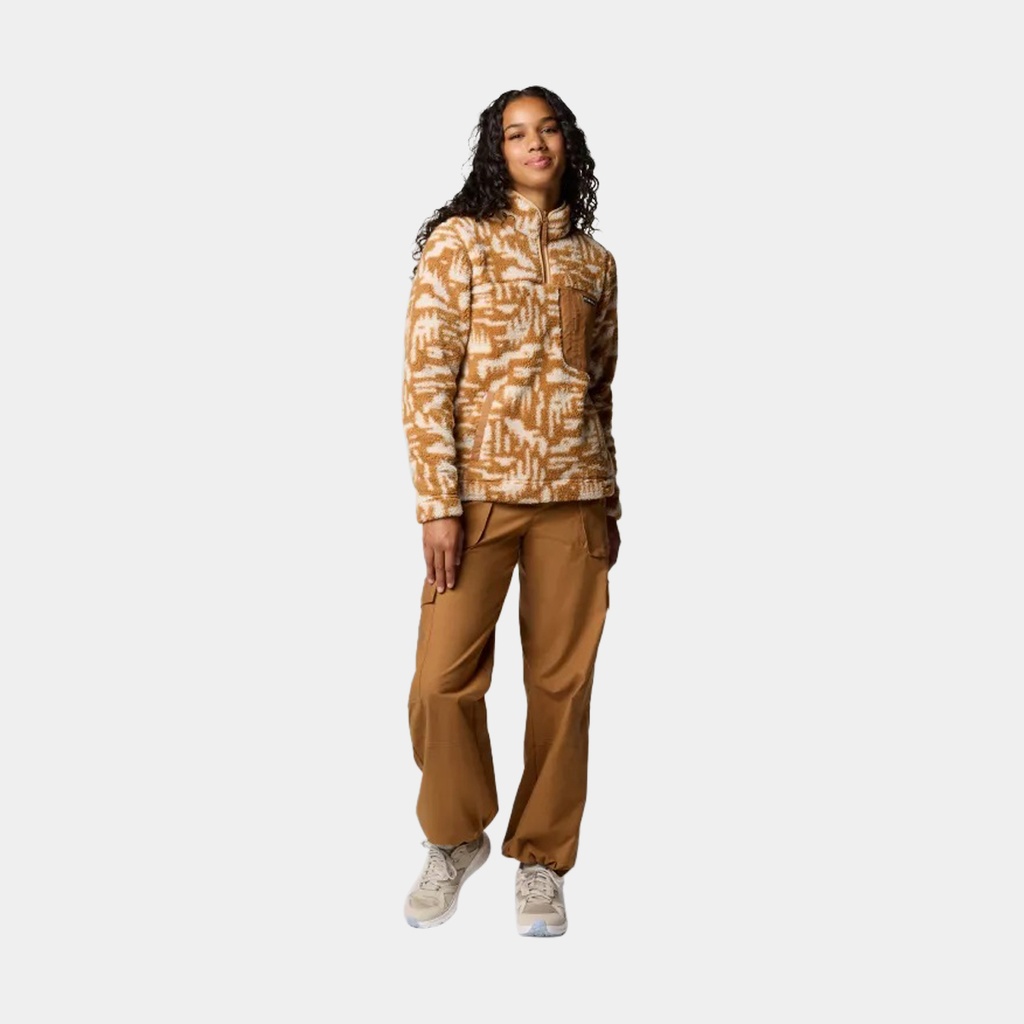 West Bend 1/4 Zip II Women Camel Brown Hig