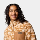 West Bend 1/4 Zip II Women Camel Brown Hig