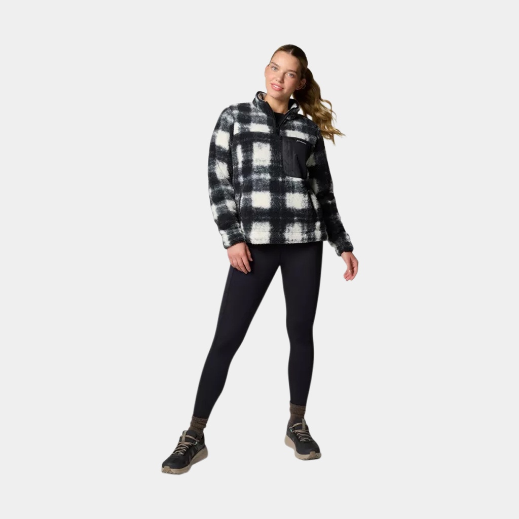 West Bend 1/4 Zip II Women Chalk Omblur To