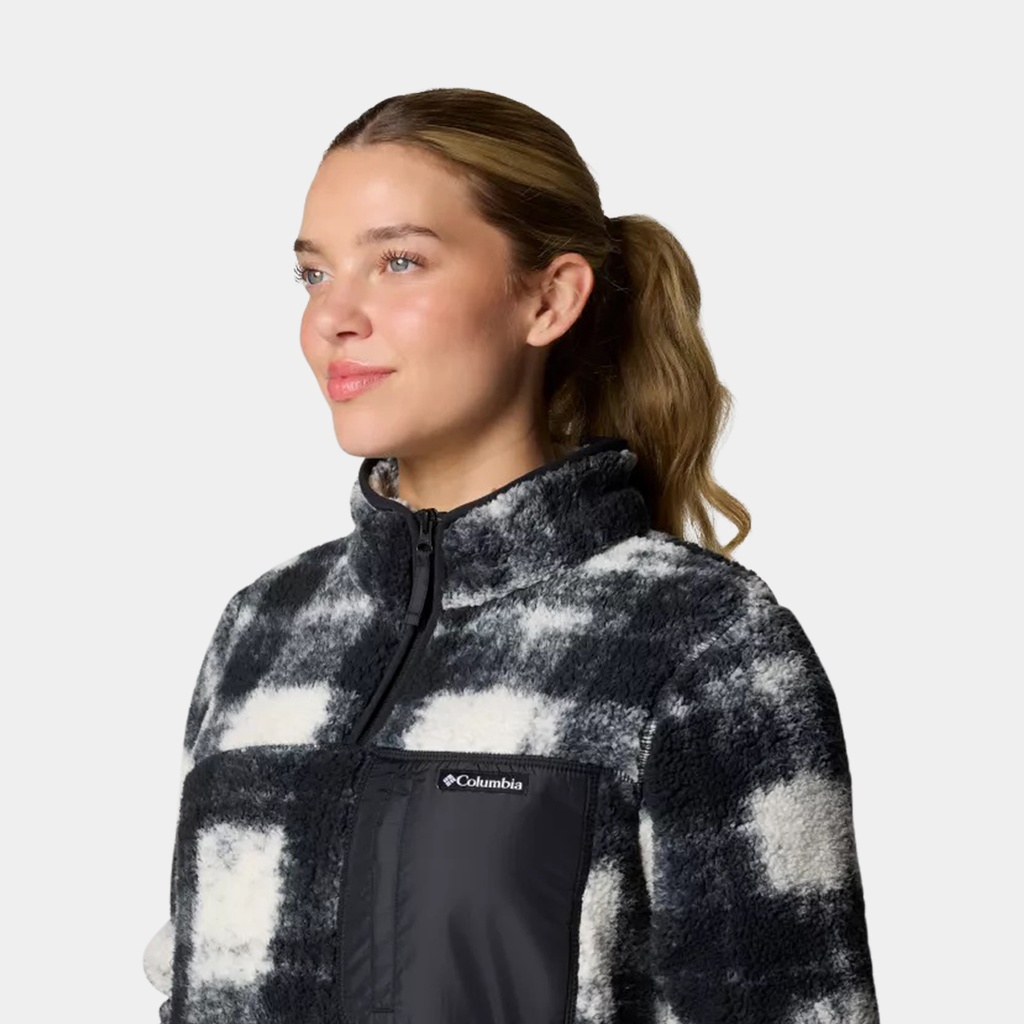 West Bend 1/4 Zip II Women Chalk Omblur To