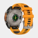 Fenix 8 Amoled Sapphire Titanium w/ Orange / Graphite Silicone Band