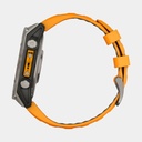 Fenix 8 Amoled Sapphire Titanium w/ Orange / Graphite Silicone Band