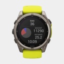 Fenix 8 Solar Sapphire Titanium w/ Yellow / Graphite Silicone Band