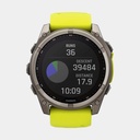 Fenix 8 Solar Sapphire Titanium w/ Yellow / Graphite Silicone Band