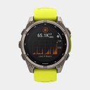 Fenix 8 Solar Sapphire Titanium w/ Yellow / Graphite Silicone Band