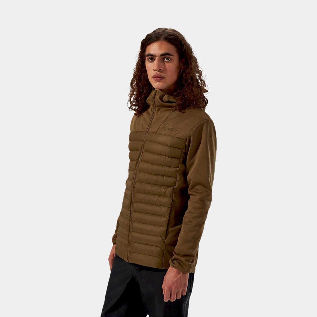 Vaskye Hooded Hybrid Jacket Bark