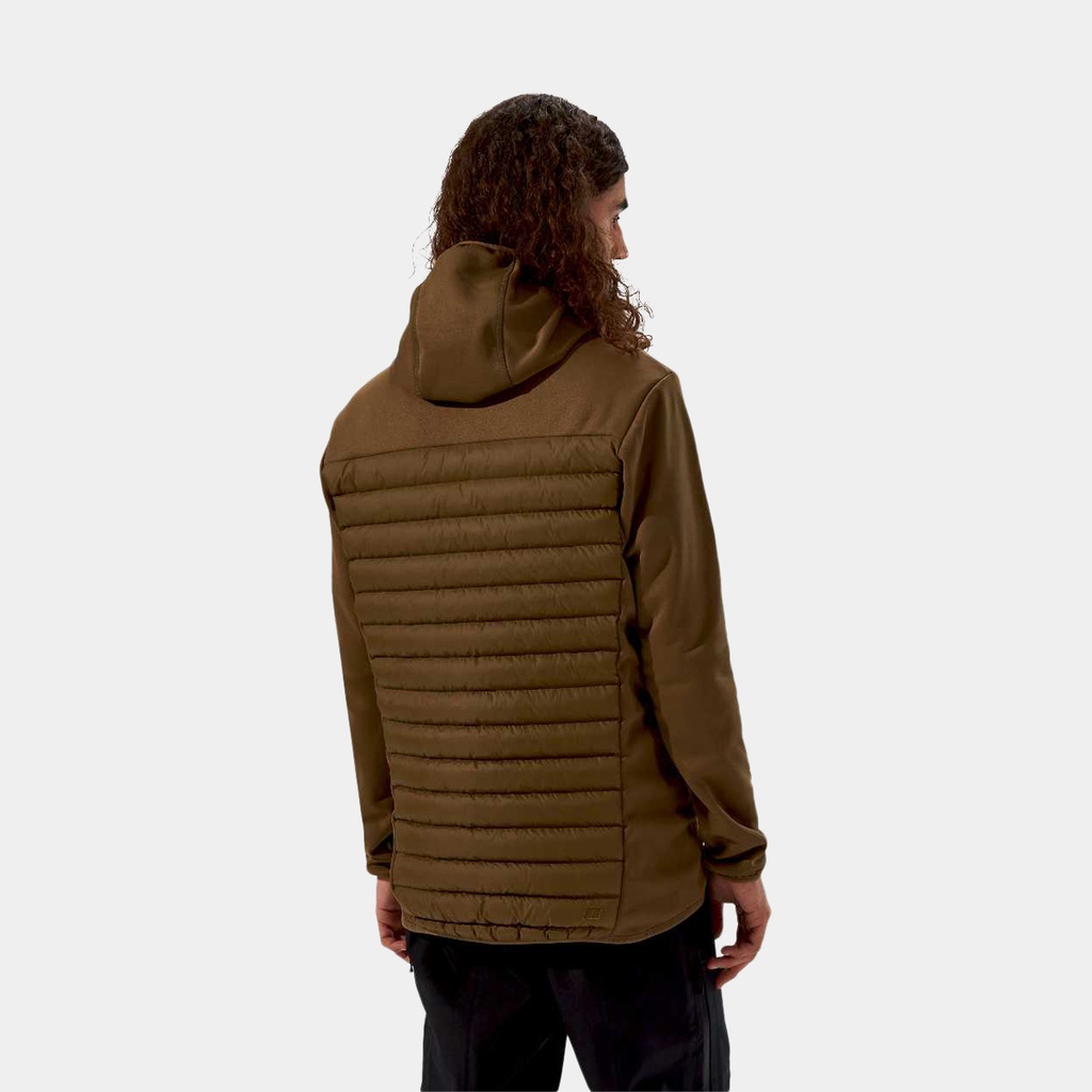 Vaskye Hooded Hybrid Jacket Bark