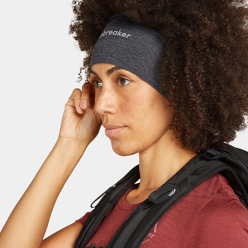 Oasis Merino 200 Headband (2024) Jet Heather