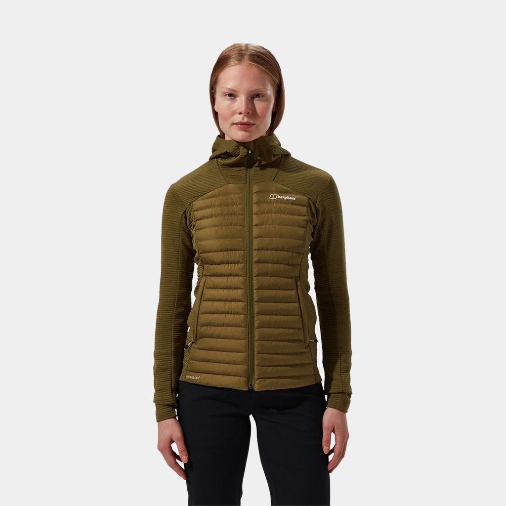 Nula Hybrid Jacket Women Oak Moss