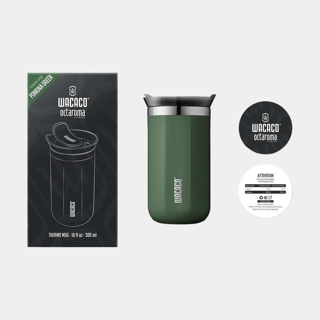 Octaroma Vacuum Insulated Coffee Mug 180ml Carmine Red