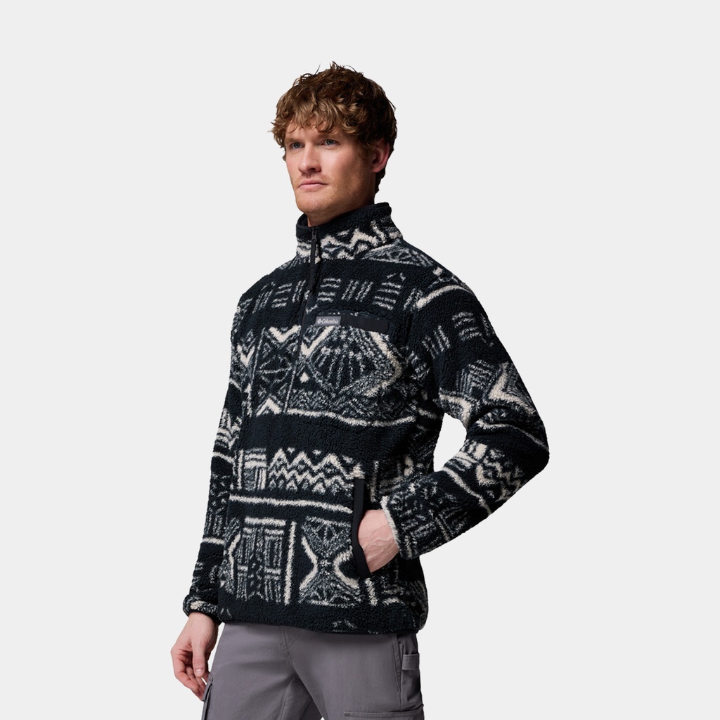 Rugged Ridge High Pile Half Zip Black Deschutes Days