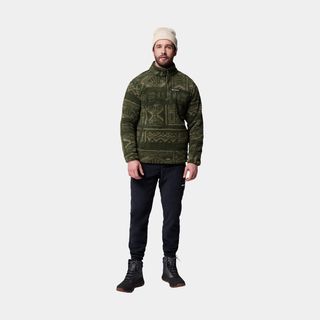 Rugged Ridge High Pile Half Zip Black Deschutes Days