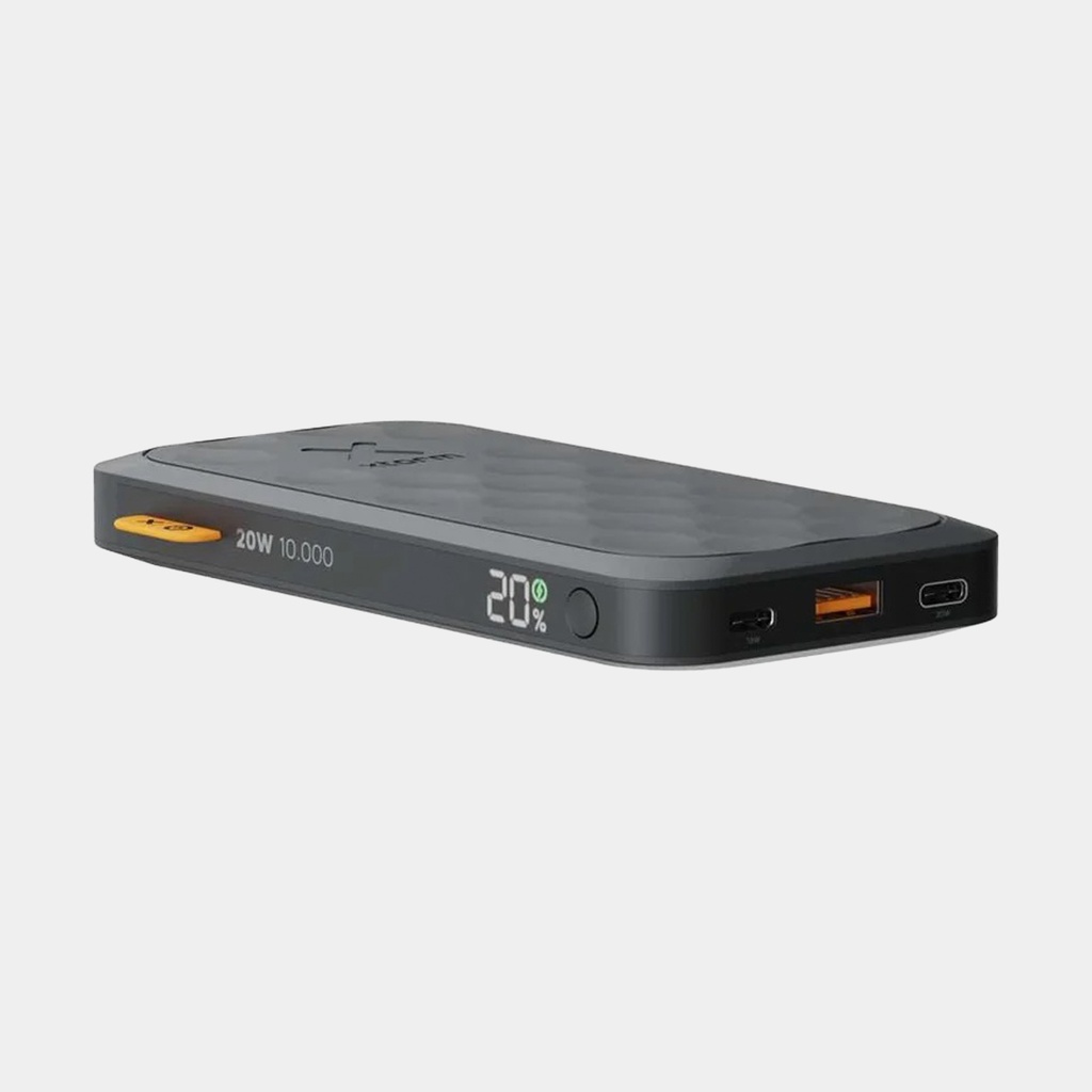 100W Rugged Flashlight Power Bank 40.000mAh Torch Black / Orange
