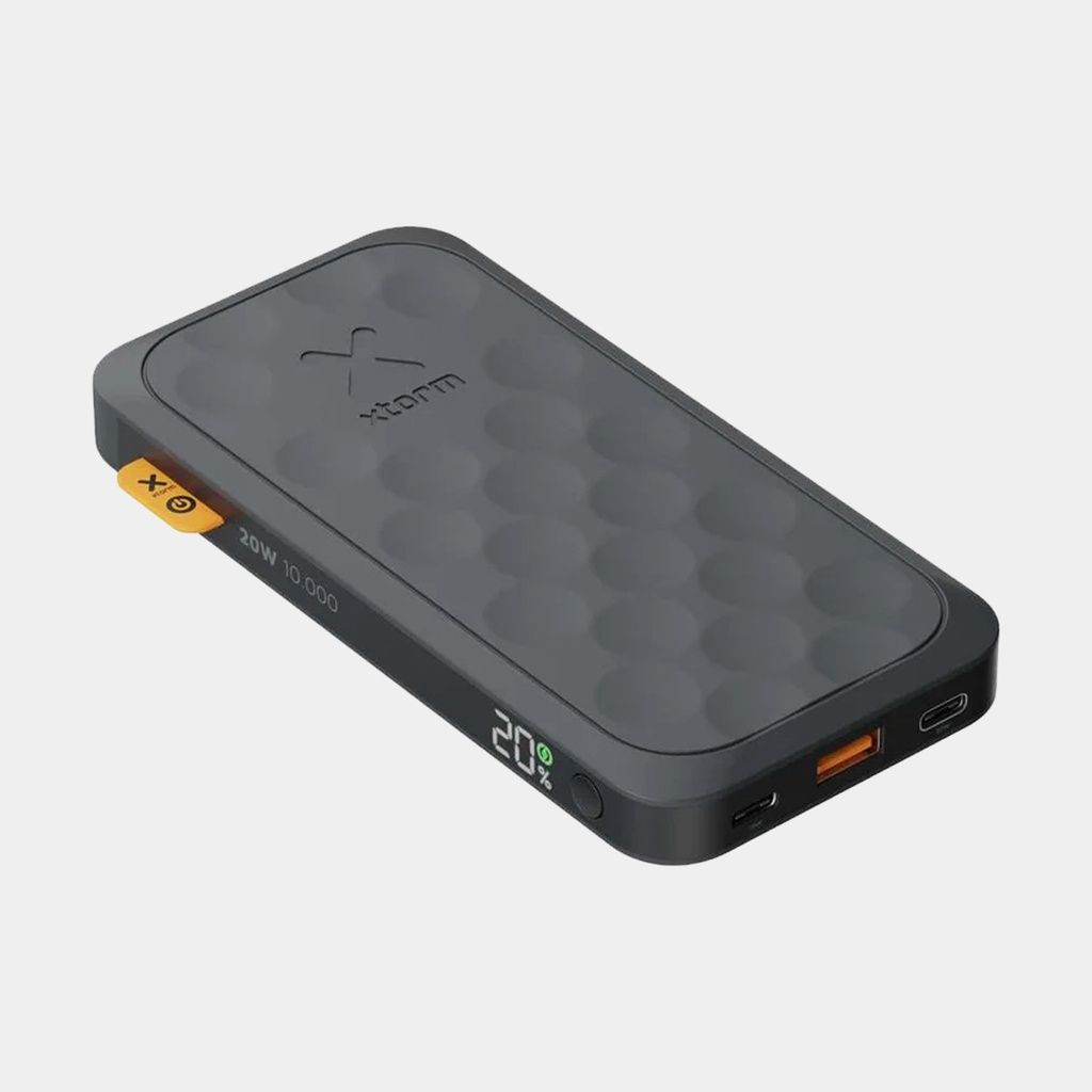 100W Rugged Flashlight Power Bank 40.000mAh Torch Black / Orange
