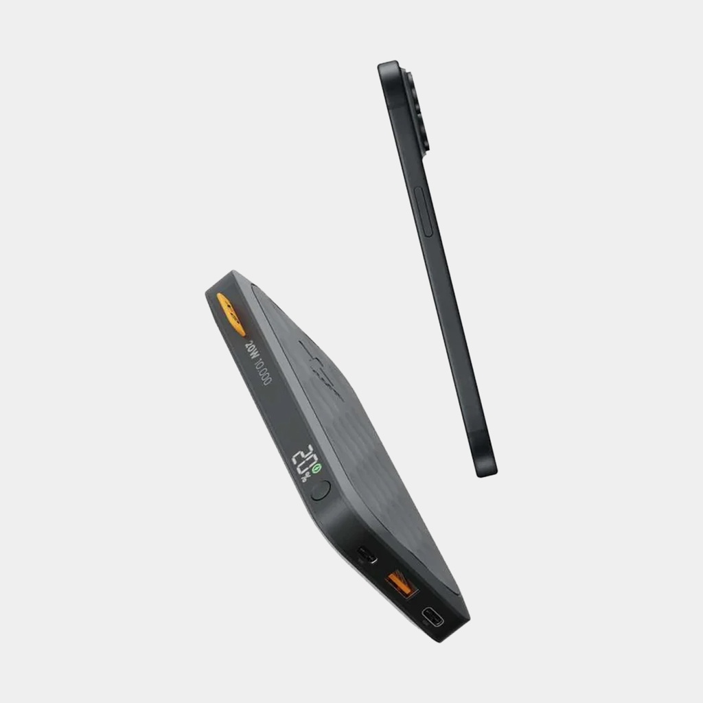 100W Rugged Flashlight Power Bank 40.000mAh Torch Black / Orange