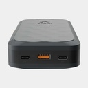 100W Rugged Flashlight Power Bank 40.000mAh Torch Black / Orange
