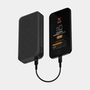 100W Rugged Flashlight Power Bank 40.000mAh Torch Black / Orange