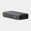 100W Rugged Flashlight Power Bank 40.000mAh Torch Black / Orange