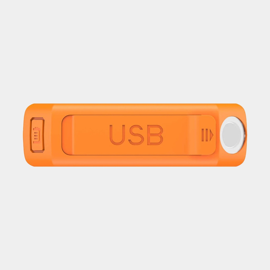 100W Rugged Flashlight Power Bank 40.000mAh Torch Black / Orange