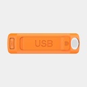 100W Rugged Flashlight Power Bank 40.000mAh Torch Black / Orange