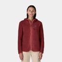 Retro Pile Fleece Vest Women Natural w/Ellwood Green