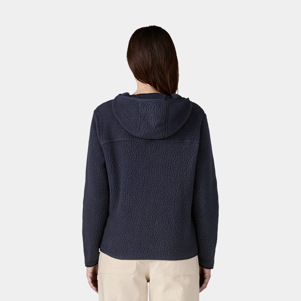 Retro Pile Fleece Vest Women Natural w/Ellwood Green