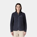 Retro Pile Fleece Vest Women Natural w/Ellwood Green