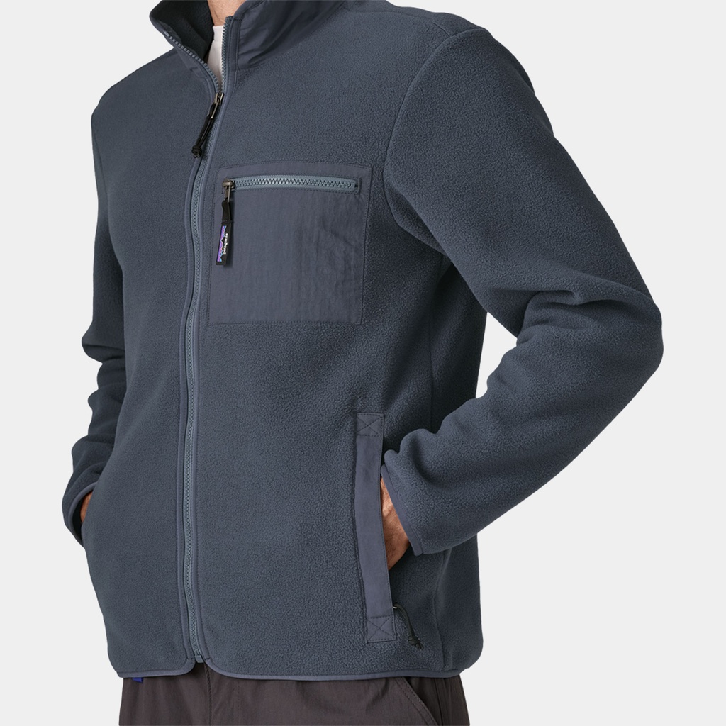Retro Pile Fleece Vest Women Natural w/Ellwood Green