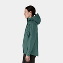 Retro Pile Fleece Vest Women Natural w/Ellwood Green