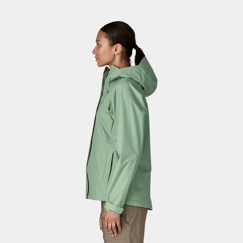 Retro Pile Fleece Vest Women Natural w/Ellwood Green