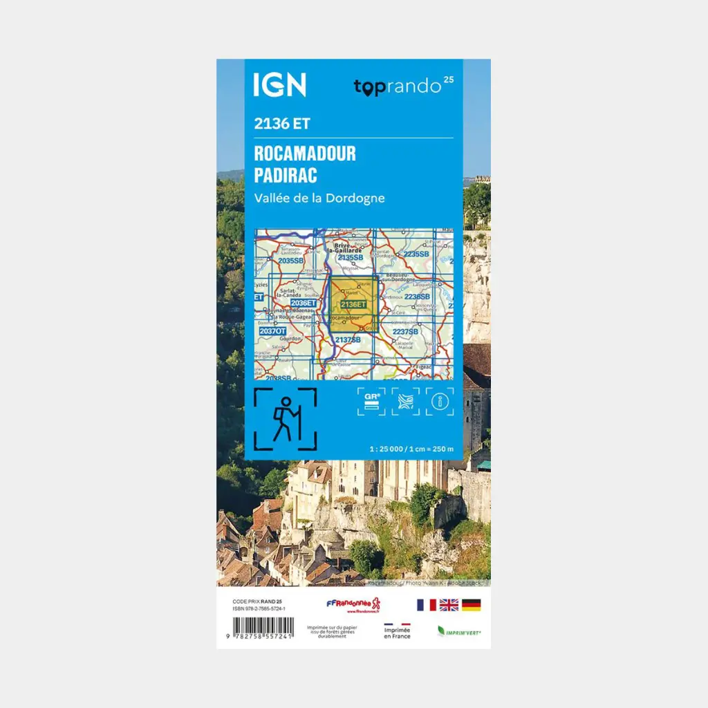 Rocamadour / Padirac / Vallée de la Dordogne 1/25 2136ET