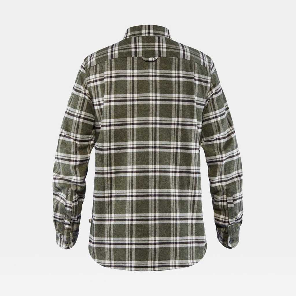 Ovik Heavy Flannel Shirt Dark Navy / Buckwheat Brown (copie)