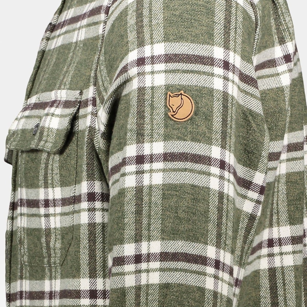 Ovik Heavy Flannel Shirt Dark Navy / Buckwheat Brown (copie)