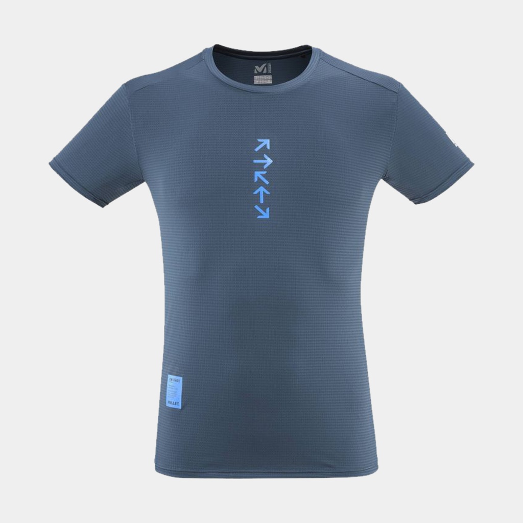 Intense Print Short Sleeves T-shirt Dark Denim