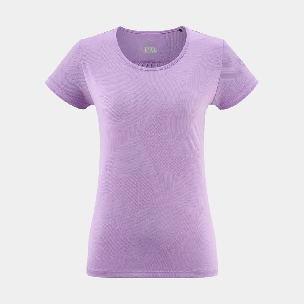 Hiking Jacquard Shorts Sleeves T-Shirt Women Vibrant Violet