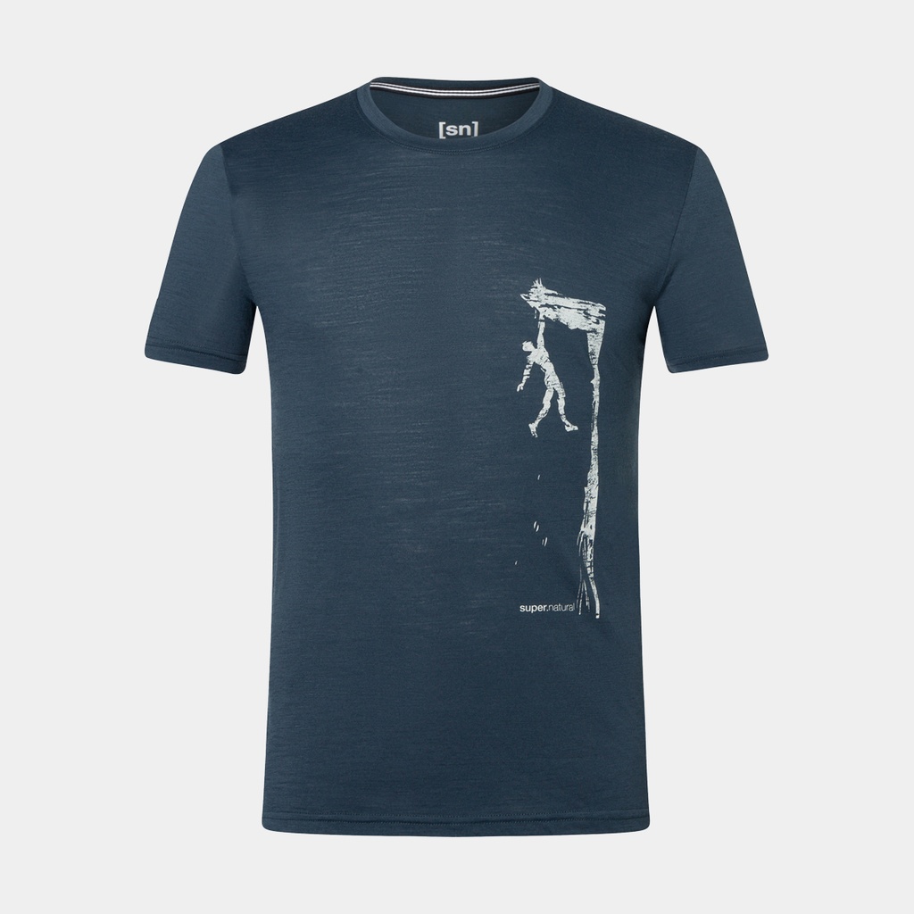 Cliffhanger Tee Blueberry / Feather Grey