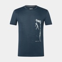 Cliffhanger Tee Blueberry / Feather Grey