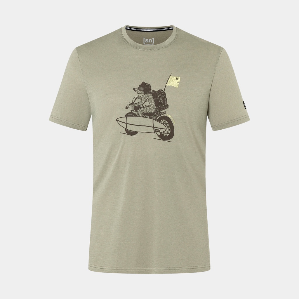 Naked Bear Tee Dried Sage / Canteen / Yellow Iris