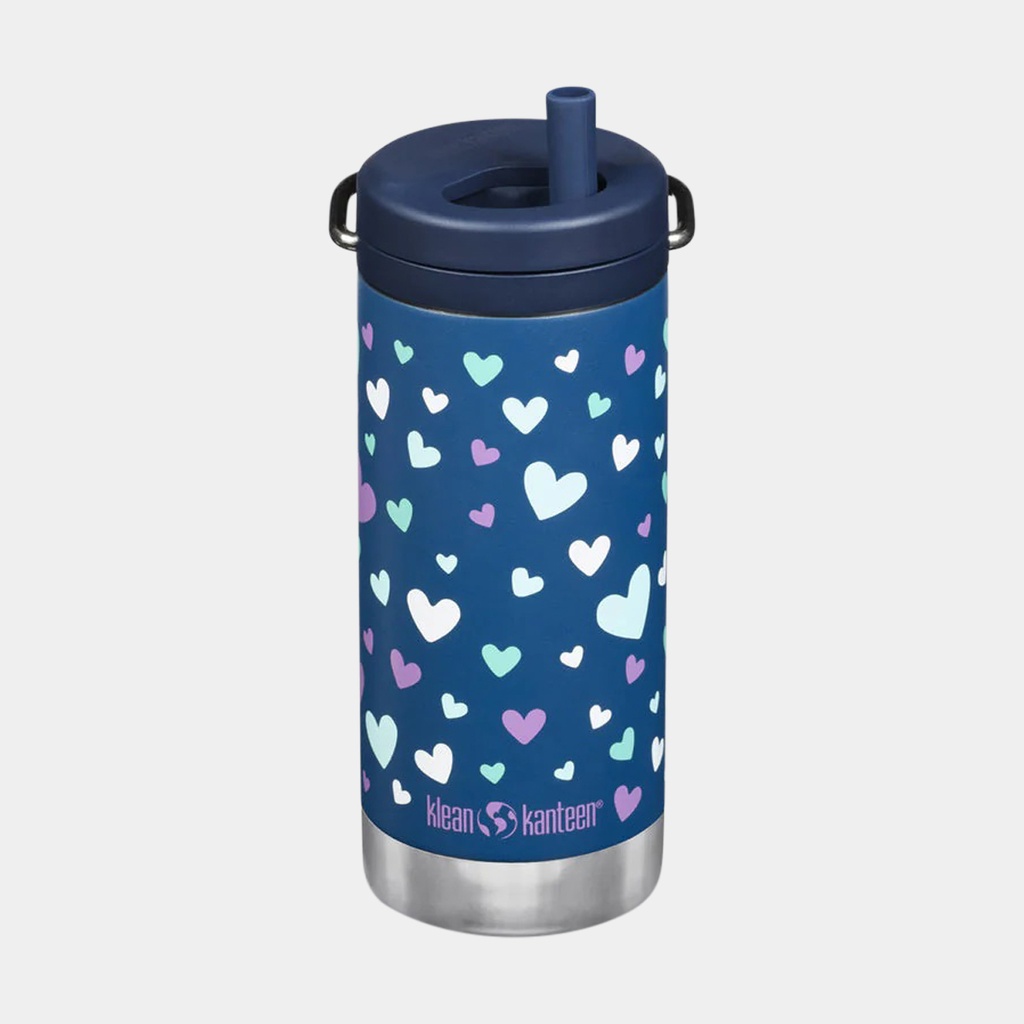 TKWide Insulated 12oz (355ml) With Twist Cap Navy Hearts