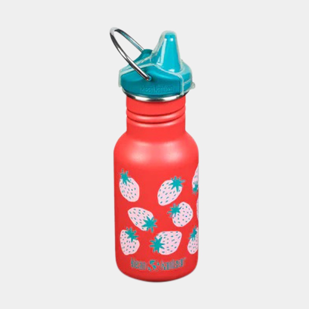 Classic Kid With Sippy Cap 12oz (355ml) Coral Stramberries