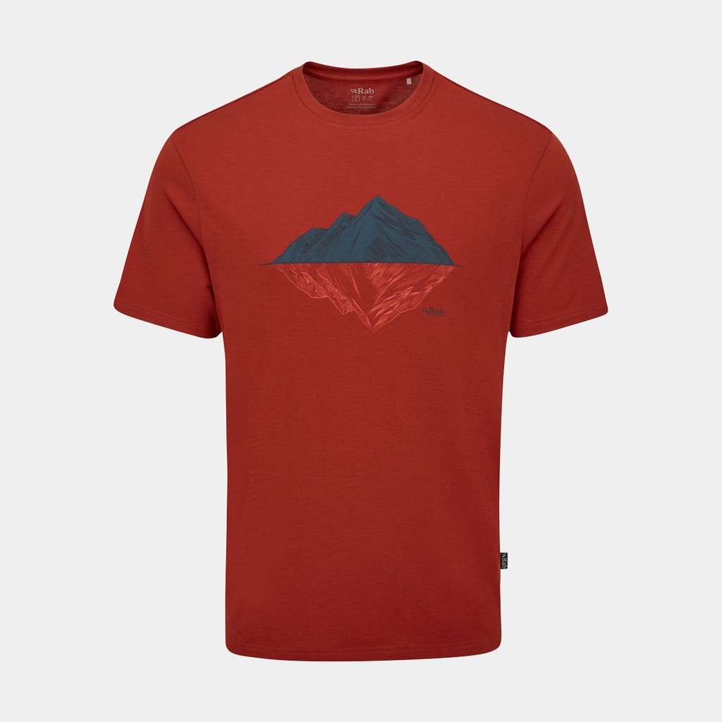 Crimp Reflection Tee Tuscan Red