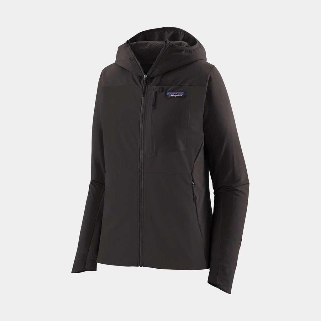 R1 Fleece CrossStrata Hoody Women Black